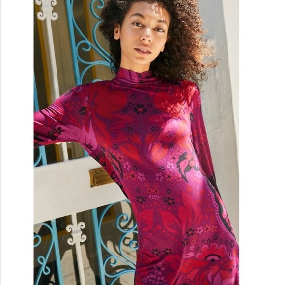 Free People High Neck Open Back Mod Mini Dress - Picture 4 of 5